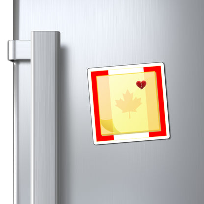 Sticky Note Heart Refrigerator Magnet - Canada