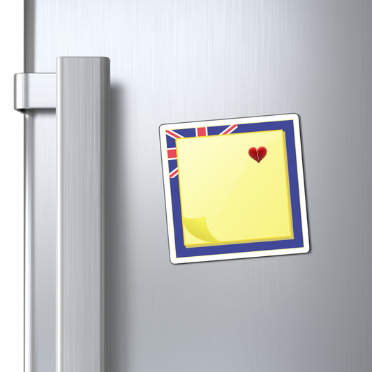 Sticky Note Heart Refrigerator Magnet - Australia