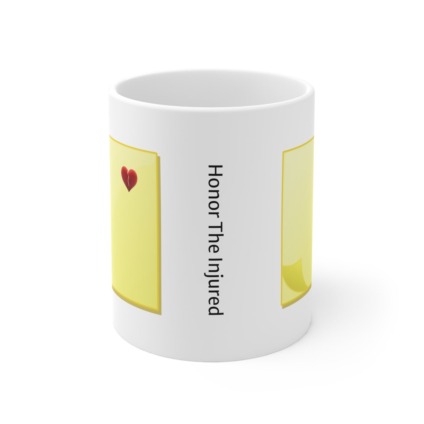 Sticky Note Heart Ceramic Mug