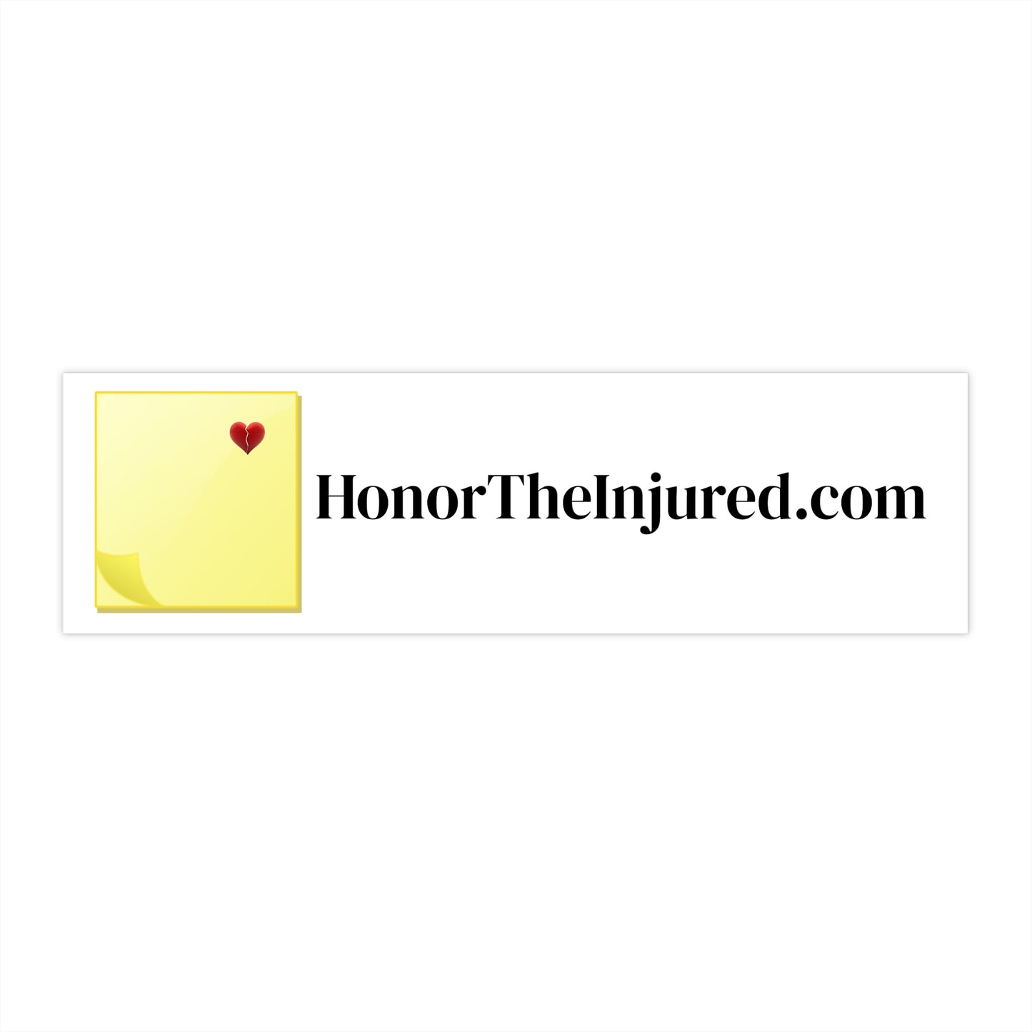 Honor The Injured Bumper Sticker